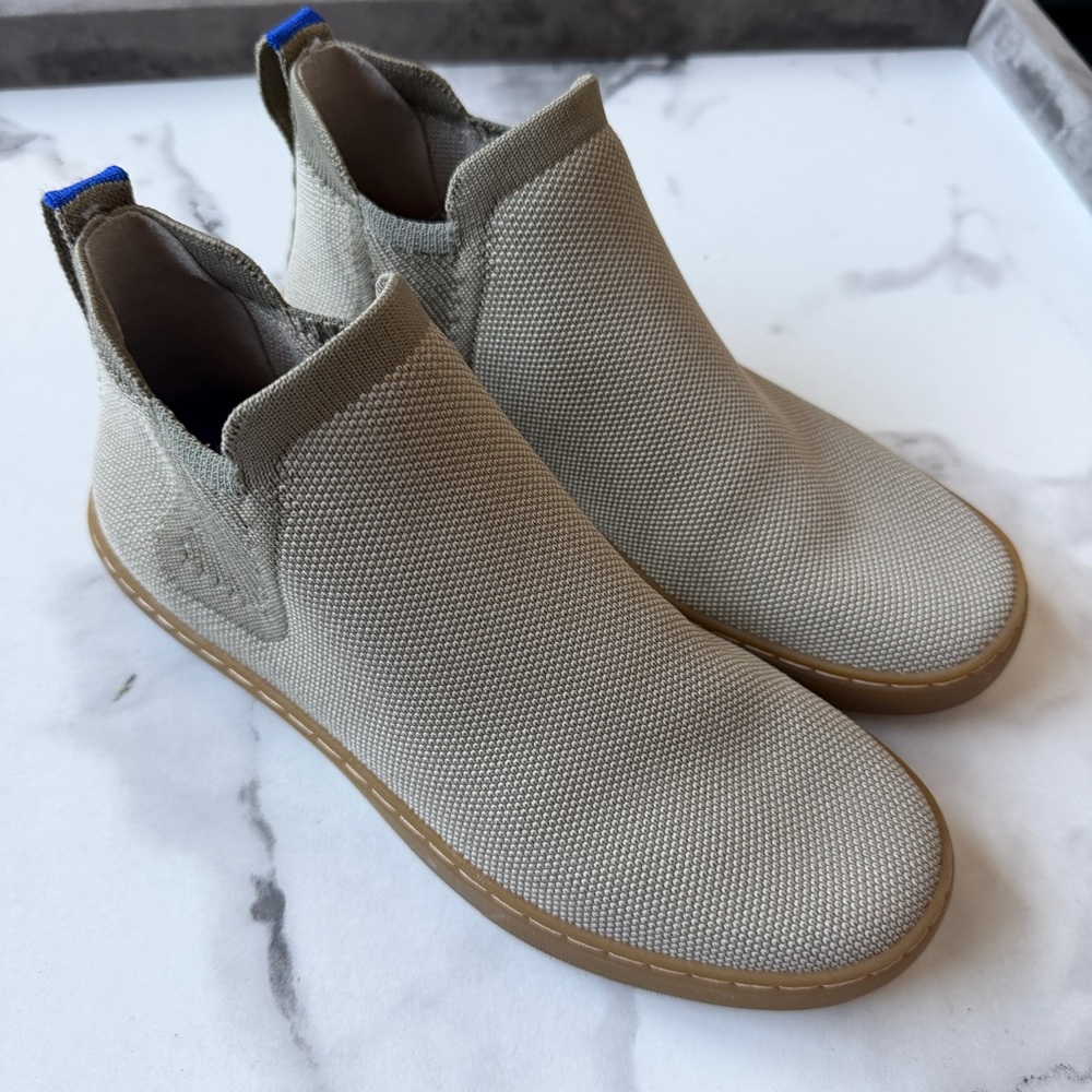 Rothy’s The Chelsea Canvas Ankle Boots in Sage Green Size 7 - Picture 2 of 6
